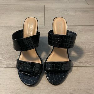 PRINCESS POLLY BLACK HEELS